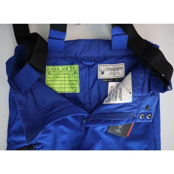 Spyder Junior Boys Sz 16 Electric Blue Ski Snowboard Propulsion Pants - Picture 6 of 9